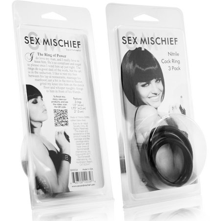 Sex & Mischief Nitrile Cockring 3 Pack